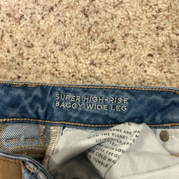 ‼️American Eagle Super High-Waisted Baggy Wide-Leg Jean‼️ - Image 6