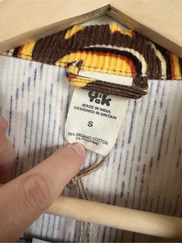NWT Lucy & Yak Organic Corduroy Roxy Jacket in Feline Fine - Image 4