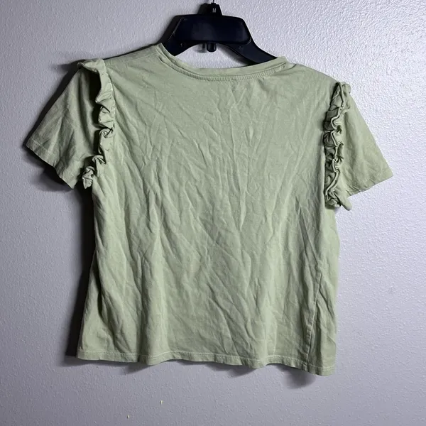 Zara Women Light Green top/Blouse Casual‎ size M. - Image 5