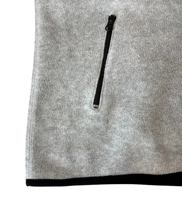 Carolyn Taylor VTG Gray Fleece Vest Women's Size Small Full Zip Up - Image 3