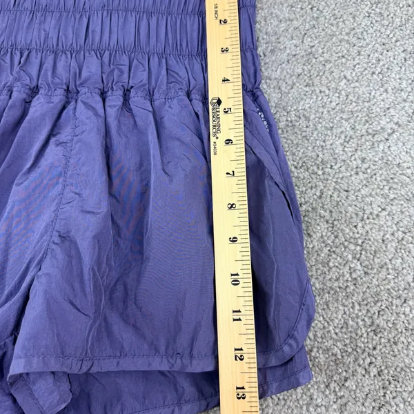 FP Movement The Way Home Short Size XS Purple High Rise Smocked Running Athletic - Image 5