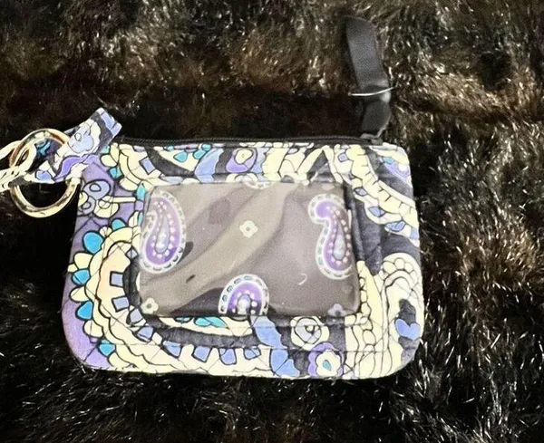 Vera Bradley Zip ID Case Deep Night Paisley - Image 2