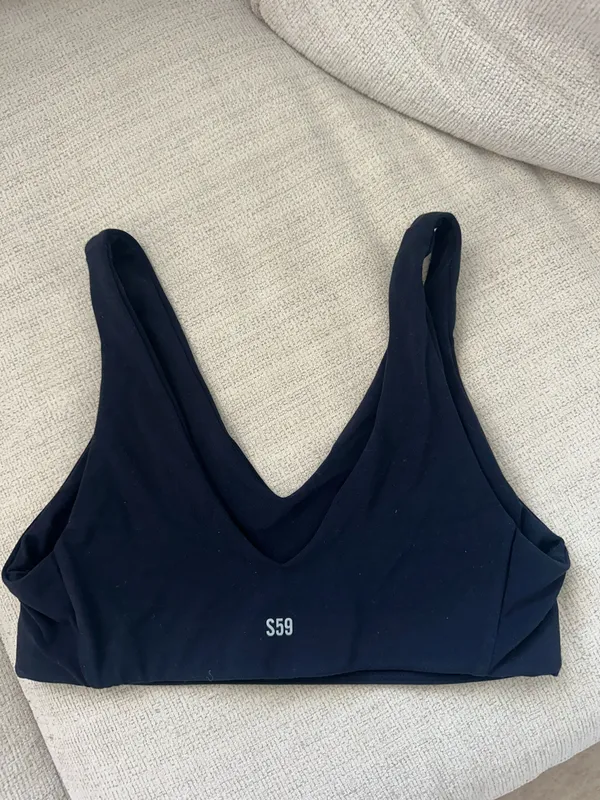 Splits59 Scoop Back Bra Navy - Image 5