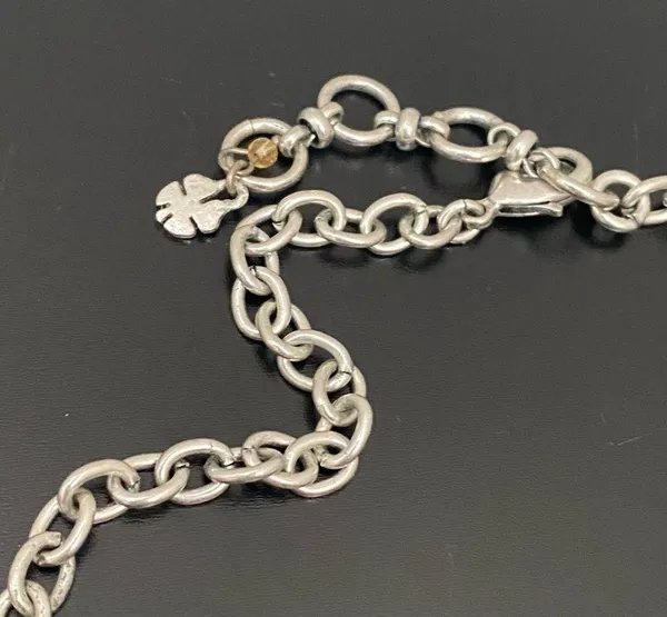 LUCKY BRAND Silver-tone Chain Flower Cabochon Y-Necklace 31g - Image 10