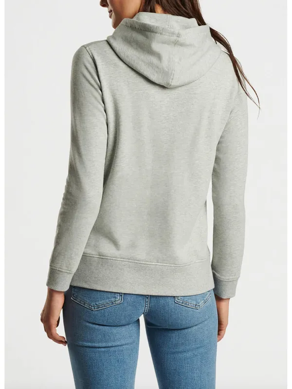 (C135) Peter Millar Lava Wash Women's Relaxed Pullover Hoodie Gray Small - Image 3