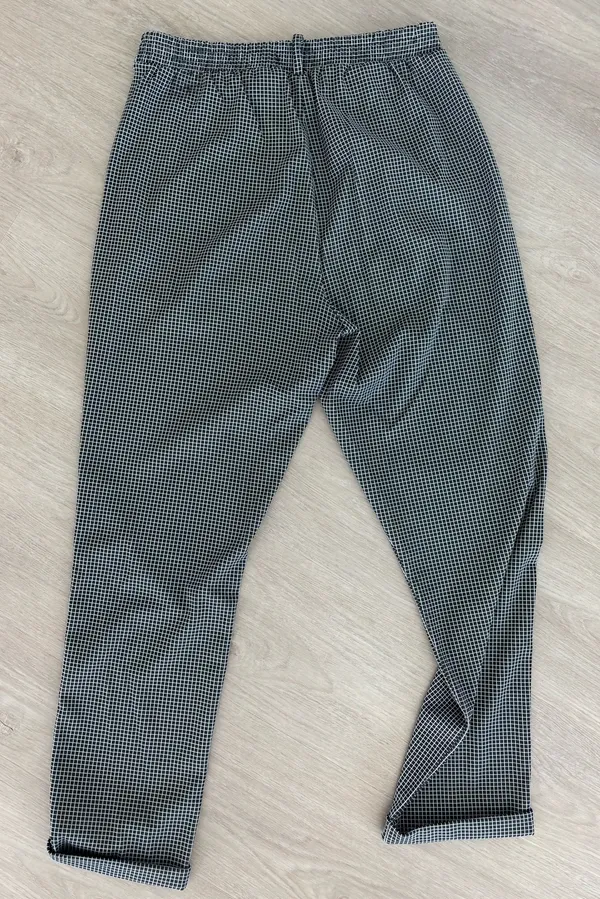 Checkered Work Pants Gray Size M - Image 4
