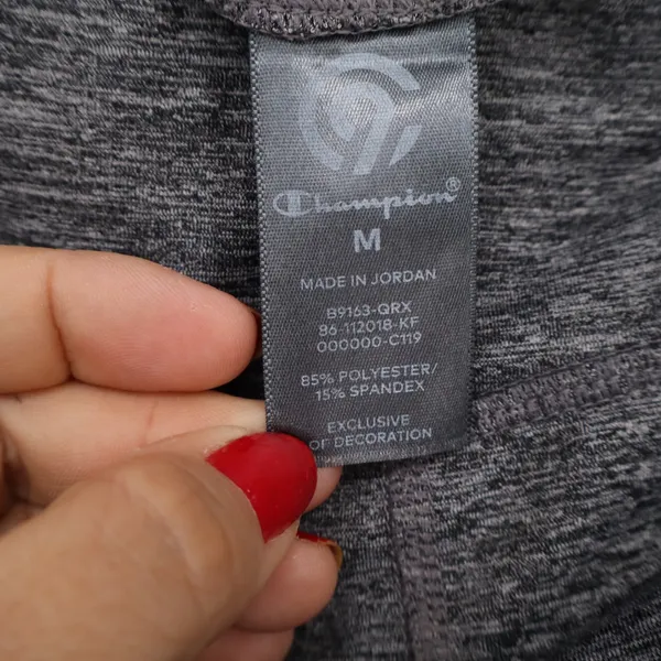 Champion C9 Duo Dry High Waist Capri Leggings Charcoal Grey Medium - Image 2
