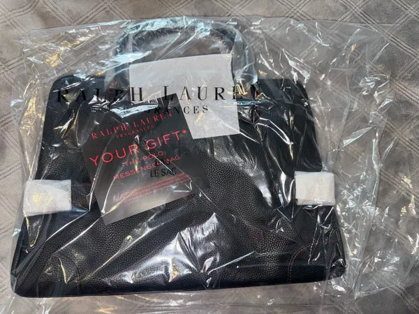 Ralph Lauren The Messenger Polo Bag Black Pink - Image 2