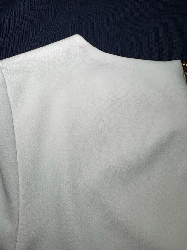 Betsey Johnson White Black Stripe Shift Dress Size 6 Bridal Sorority - Image 10