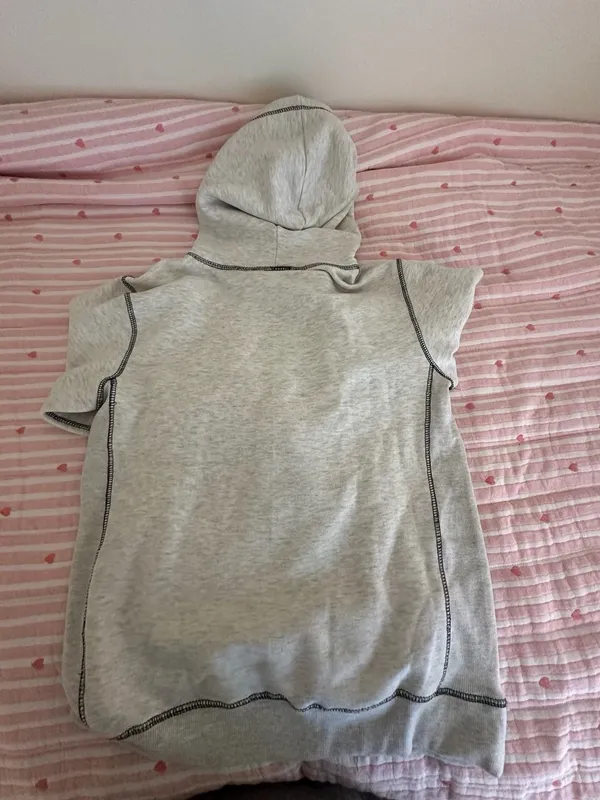 Ocean Beach Sportswear San Francisco California Heather Grey Hoodie Size M - Image 3
