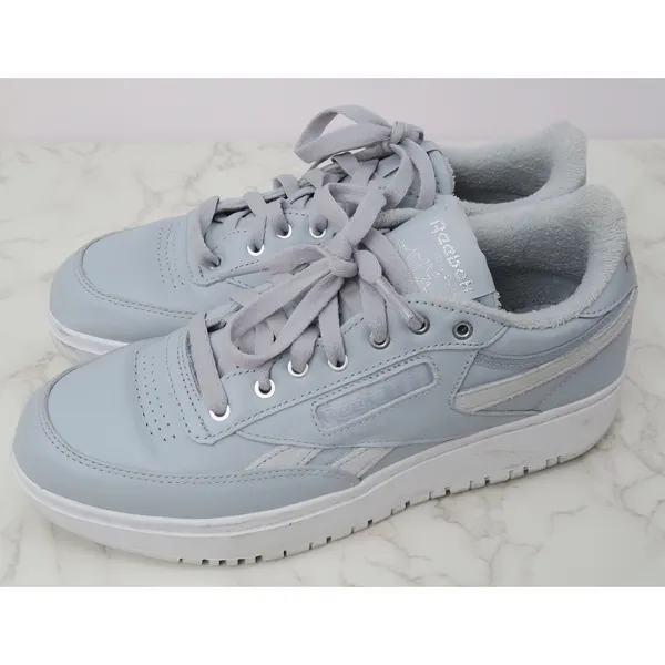 Reebok Club C‎ Double Light Blue Leather Platform Sneakers Womens 10 - Image 2