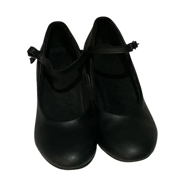 Theatricals Footwear T3100 Black Character Dance Shoes Mary Jane 7.0W 1.5" Heel - Image 4
