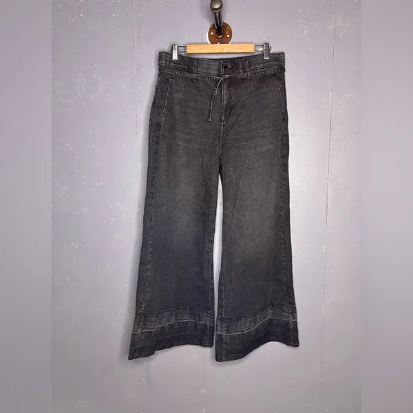 Democracy Tie Waist Wide Leg Jeans Size 10 - Image 5