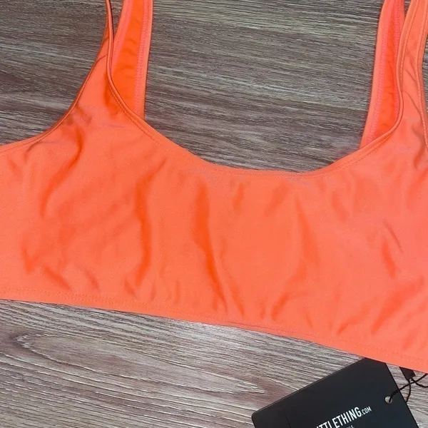 𝅺prettylittlething Orange Sports Bra - Image 7
