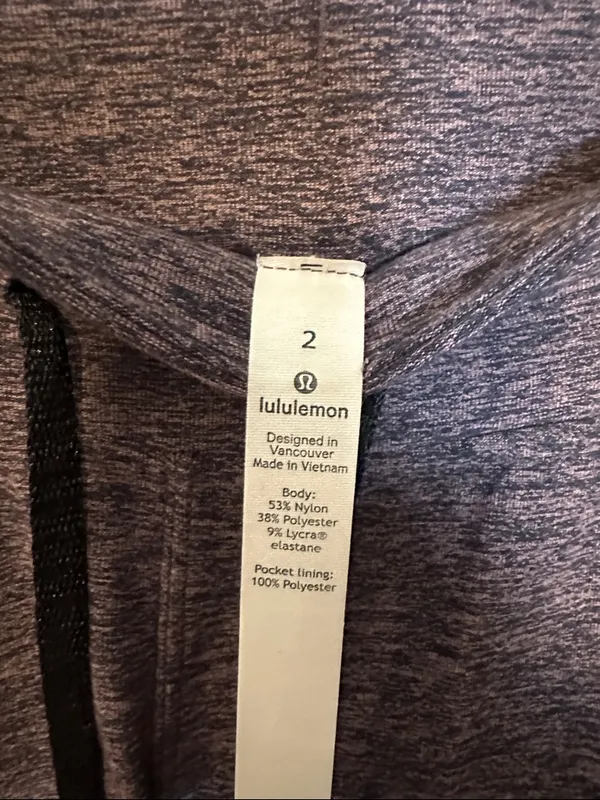 Lululemon Ready To‎ Rulu Pant Heathered Spanish Rose Black Size 2 - Image 5