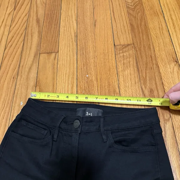 3x1‎ Baby Boot Black Frayed Hem Jeans Size 24 - Image 9