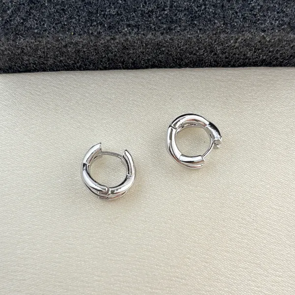12mm Small Hoop Earrings for Men Women Streetwear Punk Hip Hop Unisex Earrings - Image 2