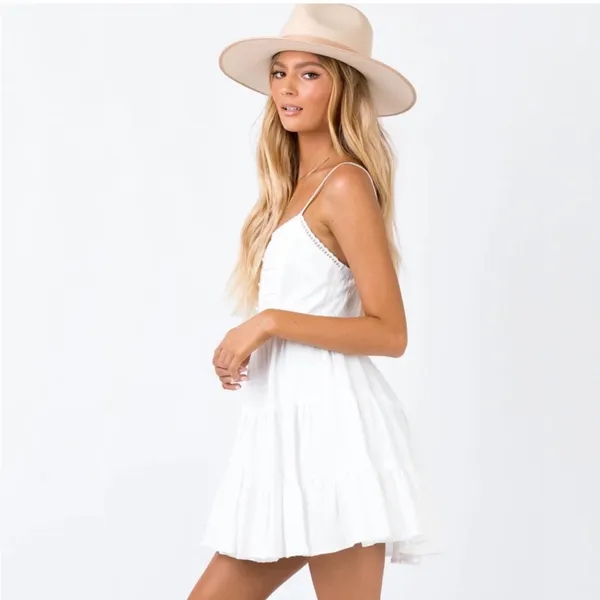 Princess Polly Dlaney Mini Dress in White Size 4 New with tag - Image 2