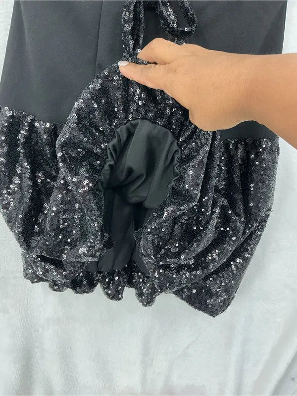 Black Sequin Bow - Image 5