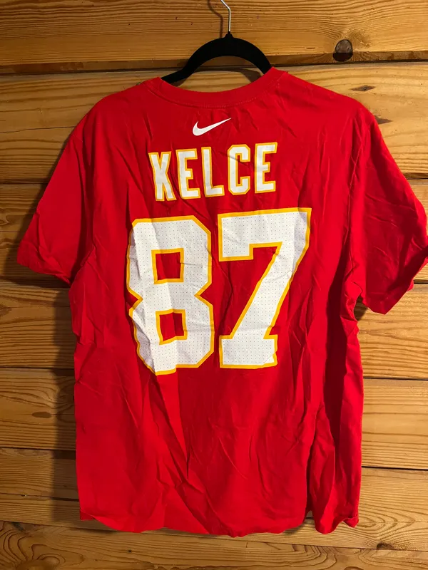 Kansas City Chiefs Travis Kelce Football Tshirt - Image 2