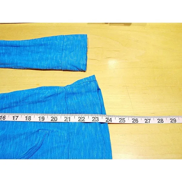 Columbia Womens Blue Rocky Ridge III Lightweight Pullover Hoodie Pouch Pockets L - Image 6