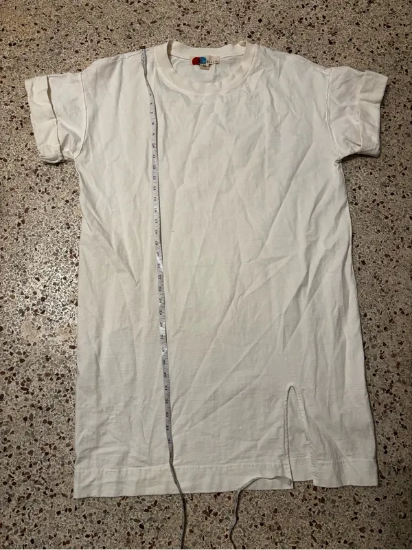 Free people beach oversized off white tshirt dress small - Image 9