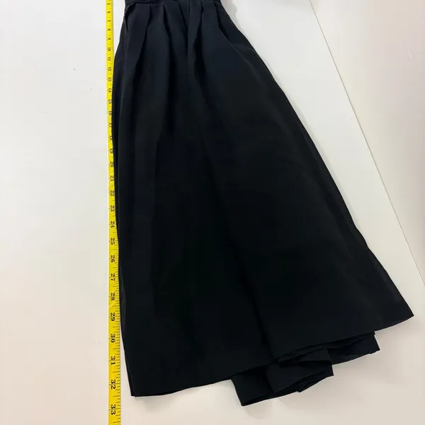 Allie & Rob Women's M Black Midi Dress LBD Cocktail Party Dark Romantic Chic - Image 4