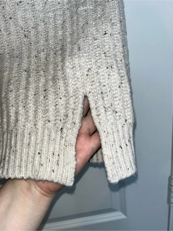 Universal Thread Ribbed Oatmeal Pop Fleck Cable Knit Neck Snood+Mini Skirt Cozy - Image 3