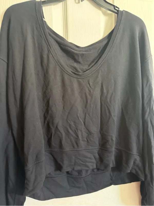 lululemon athletica be calm Black Off-the-Shoulder pullover - Image 2