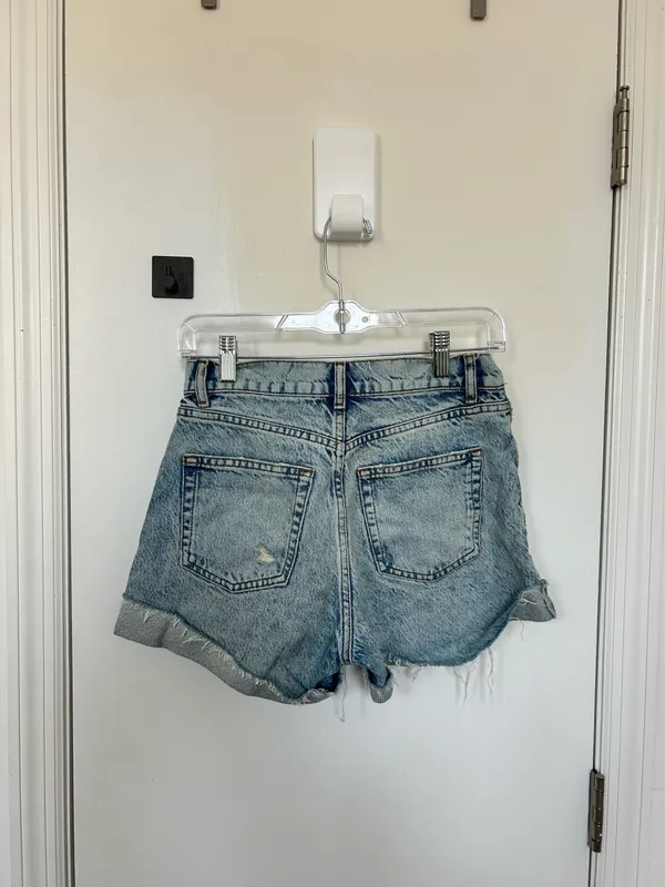 Reformation Charlene High-Rise Cuffed Jean Shorts - Image 5