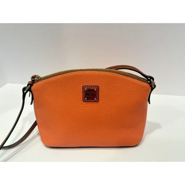 Dooney & Bourke Pebble Grain Suki Crossbody Orange - Image 2