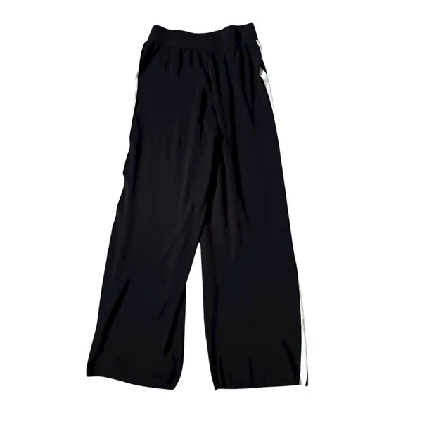 Petal and Pup Black Track Pants White Stripe Wide Leg Size Large Gorpcore Grunge - Image 3