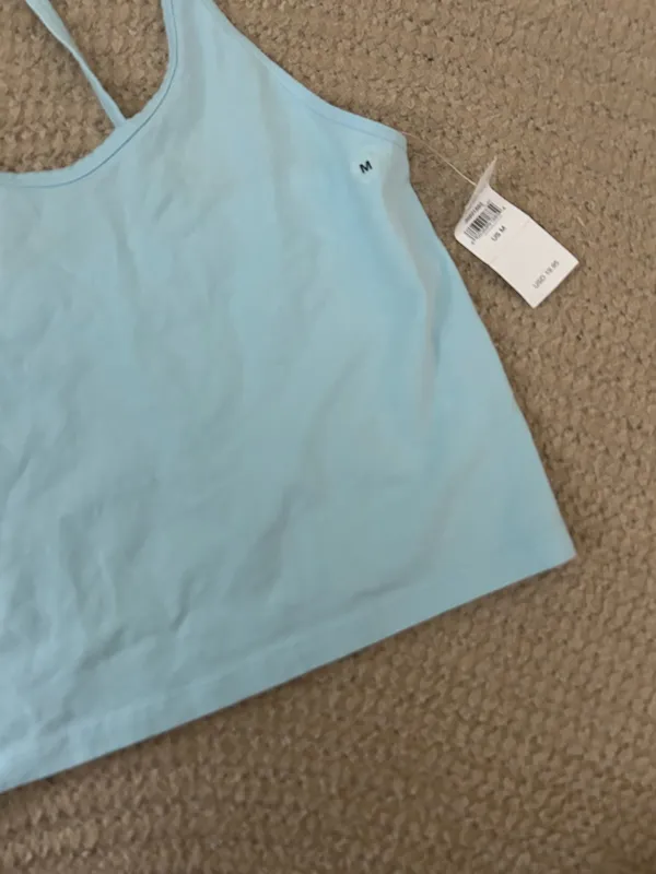 NWT American Eagle light blue crop top  - Image 2