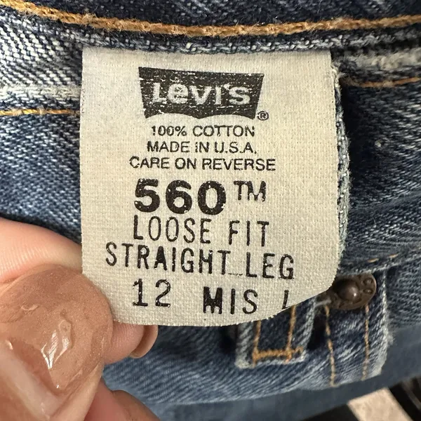 Vintage Levis 560 Jeans Womens 12 Loose‎ Fit Straight Leg High Waist Medium Wash - Image 6