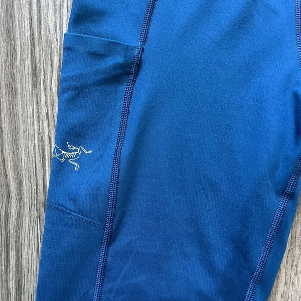 Arcteryx Sunara 7/8 Athletic Leggings Odyssea Blue Size Small Base Layer Hiking - Image 3