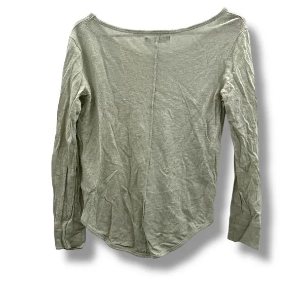 ANINE‎ BING Linen Long Sleeve Top Women’s Size Small Lightweight Scoop Neck - Image 2