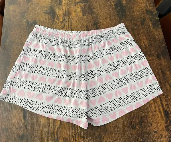 Cynthia Rowley Pajama Shorts Hearts Polka dot - Image 7