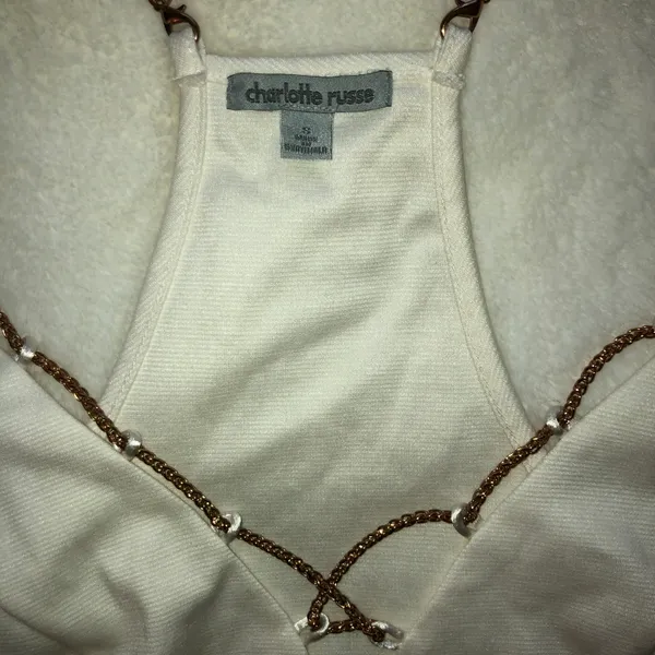 Charlotte Russe White Crop Top - Image 3