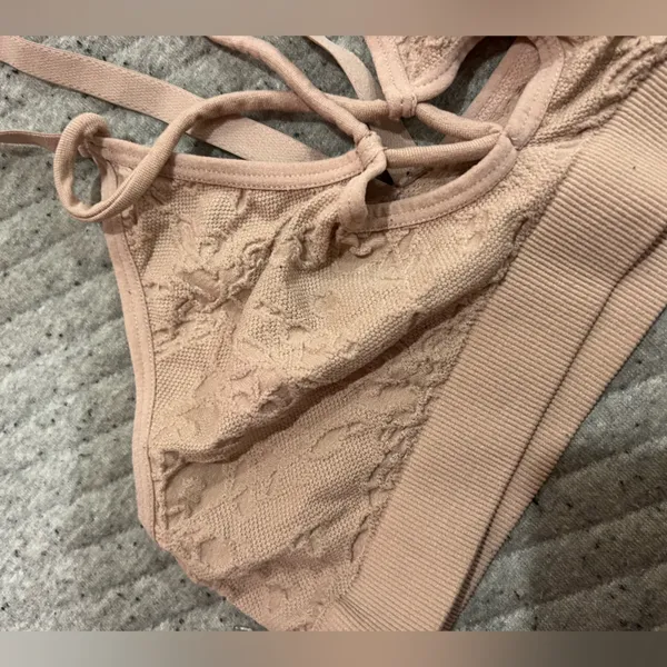 Lace Bralette in Tan SM - Image 3