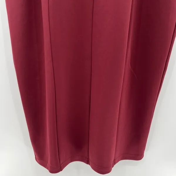 Showpo Big Ideas Midi Dress Size 16 Red Cocktail Thigh Leg Slit Bodycon S005820‎ - Image 7