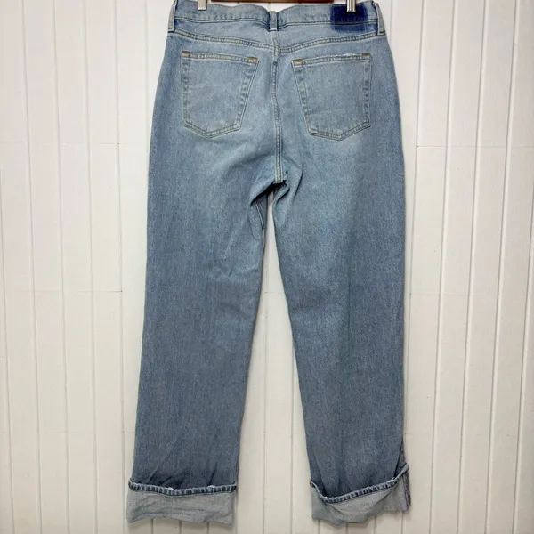 Abercrombie & Fitch The Baggy Low Rise Light Blue Jeans‎ Size 29/8R - Image 3