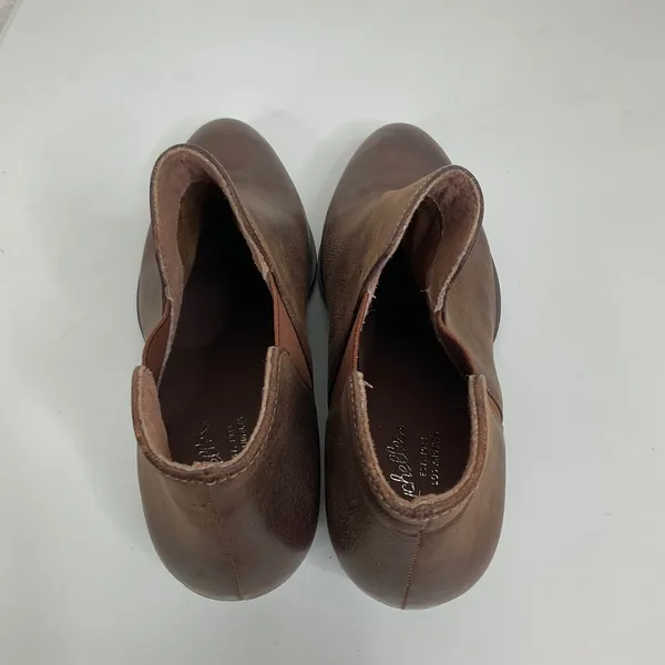 Seychelles Brown Leather Ankle Boots Western Almond Toe‎ Block Heel Womens 7.5 - Image 5