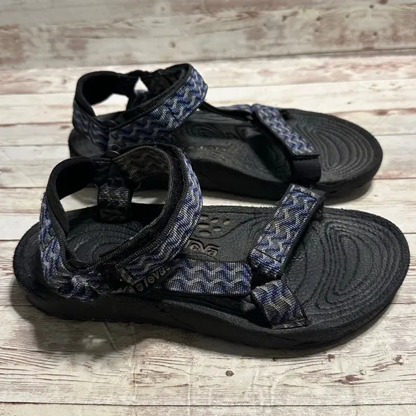 Teva Sandals Women's Size 7 Blue Nylon Hiking Shoes Waterproof Adjustable - Image 4