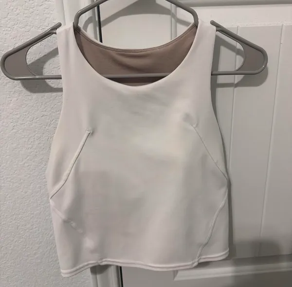 Lululemon Wunder Under Train Racerback Longline Tank Bra White - Image 2