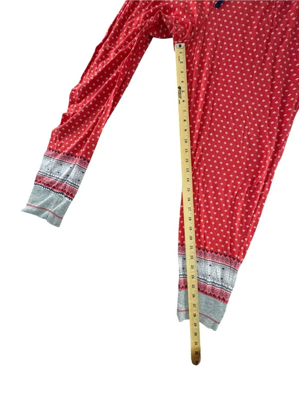 Cuddl Duds Red Polka Dot Long-Sleeve Pajama Set with Gray Trim - Image 11