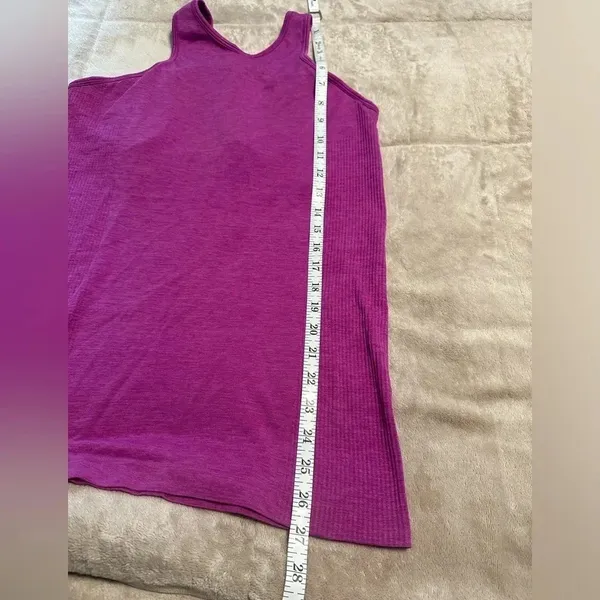 Lululemon Seamlessly Covered Tank Women’s Size 10 Purple Active Running Workout - Image 2