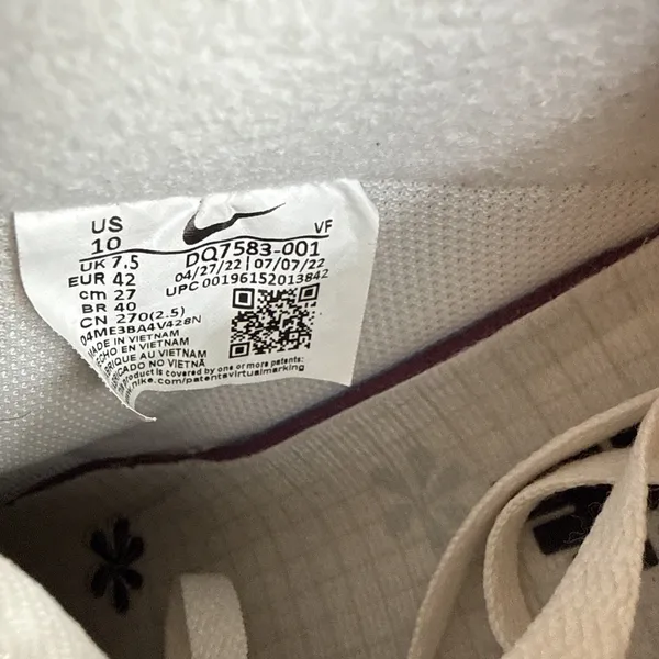Nike Air Force 1 '07 SE Suede Phantom/Sand Drift Size 10 Women's DQ7583-001 - Image 6