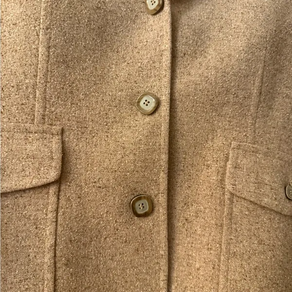 Women’s NWOT Vintage L.L. Bean Wool Silk Blend Blazer Size Medium - Image 3