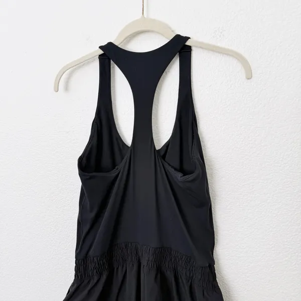 [Aerie] Offline Black Racerback Real Me Hot Stuff Romper Workout Casual Sz Large - Image 6