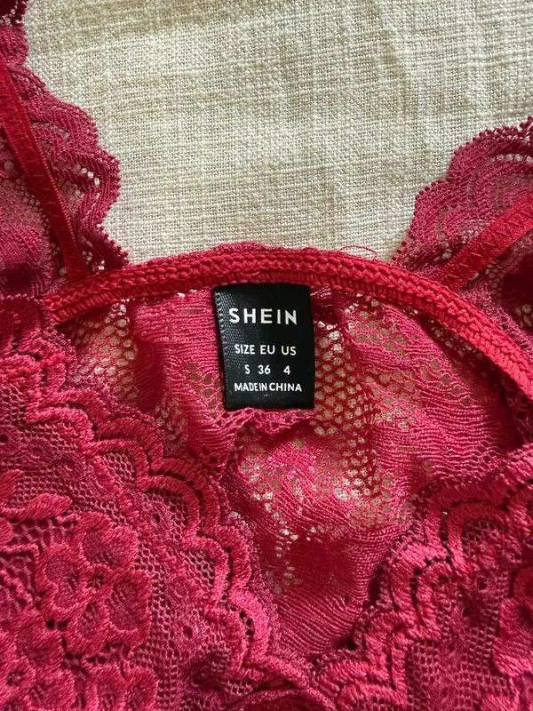 Shein Burgundy Lace Tank Too - Image 6